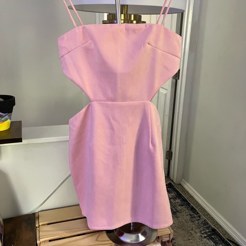 Lioness Strapless Pink Dress